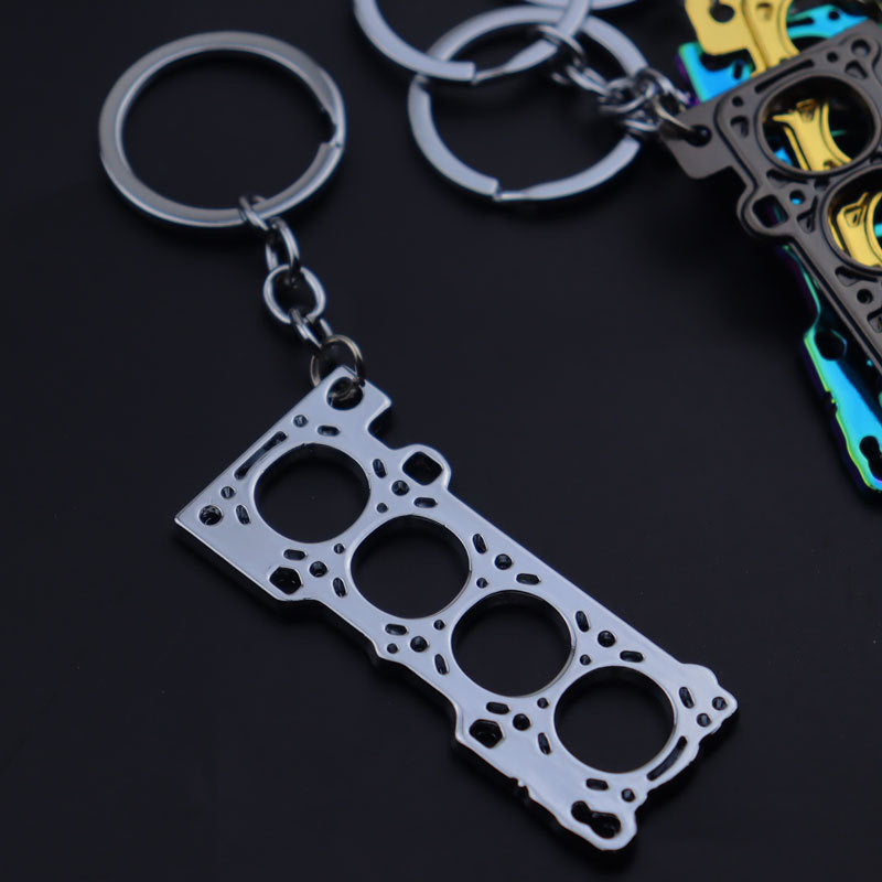 Engine Head Gasket Keychain