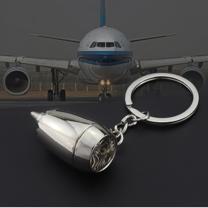 Airplane Engine Keychain