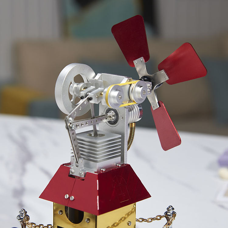 Stirling engine powered Windmill Model
