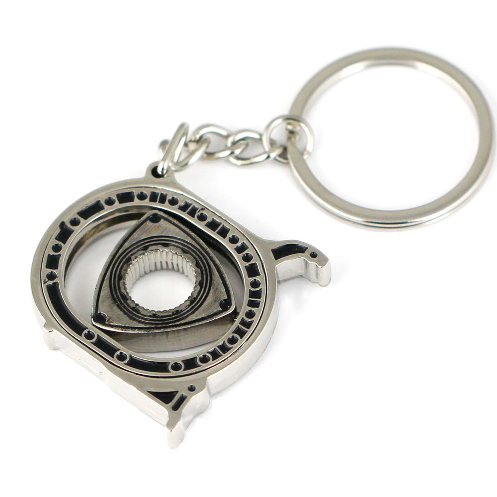 Spinning Rotary Engine Keychain