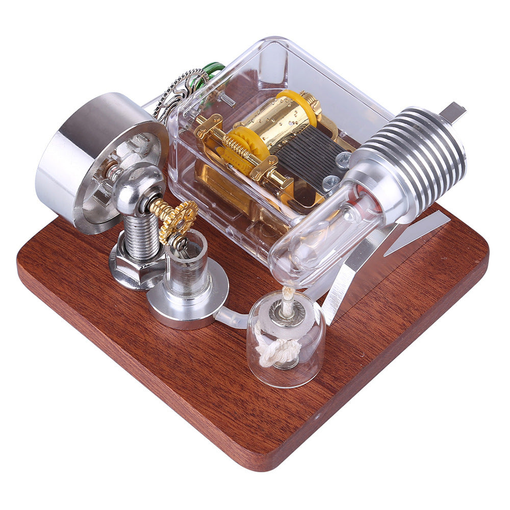Stirling Engine powered music box