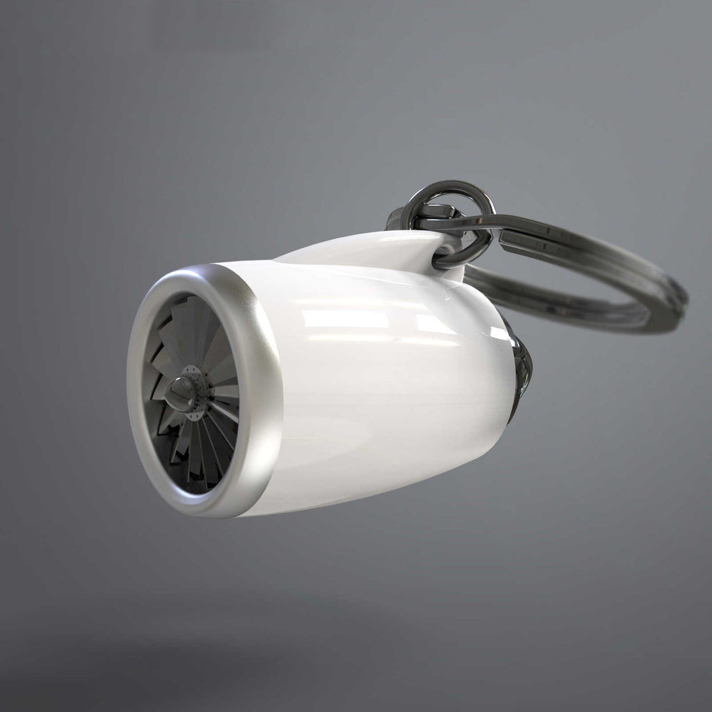 Airplane Engine Keychain (Zinc Alloy)