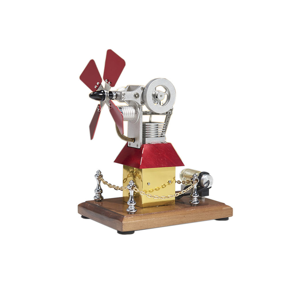 Stirling engine powered Windmill Model