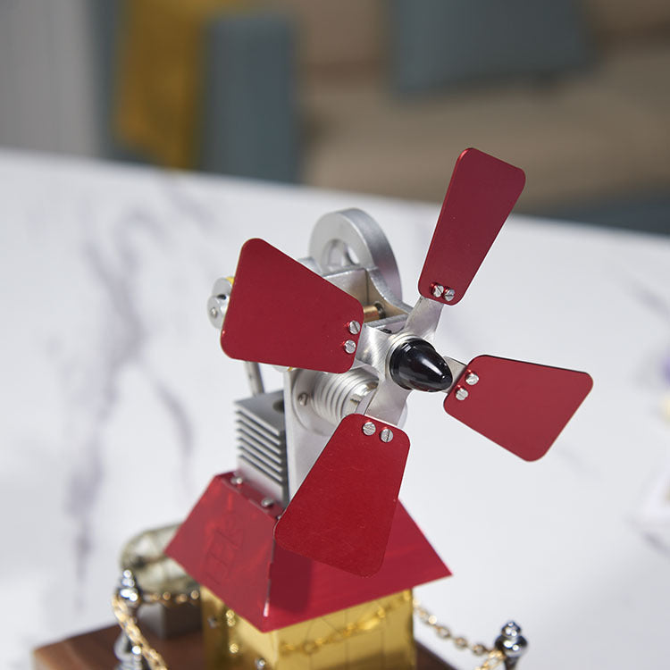 Stirling engine powered Windmill Model